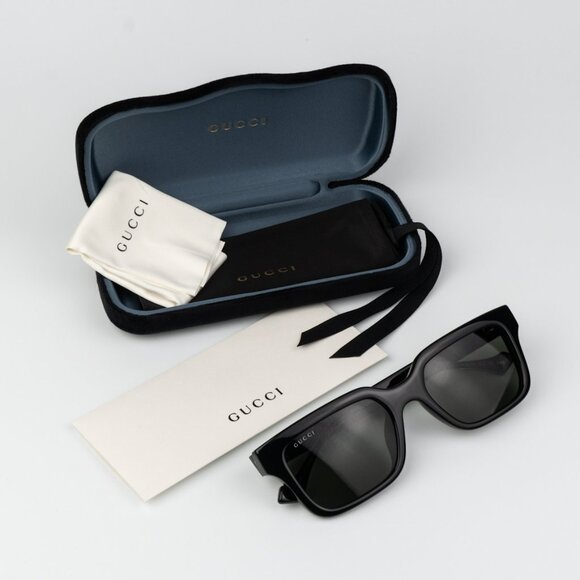 Gucci Women Sunglasses Black Grey Square GG1732SK 001 BRAND NEW - Picture 10 of 13